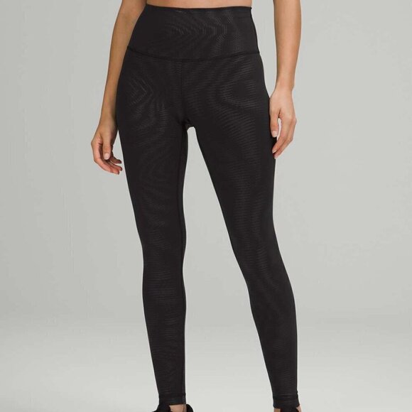Lululemon Wunder Train High-Rise Tight 28" *Foil - 2 Shapeshifter Foil Black - Picture 1 of 6